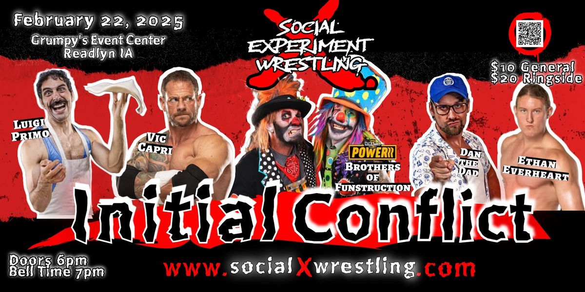 Social X - INITIAL CONFLICT - Live Pro Wrestling