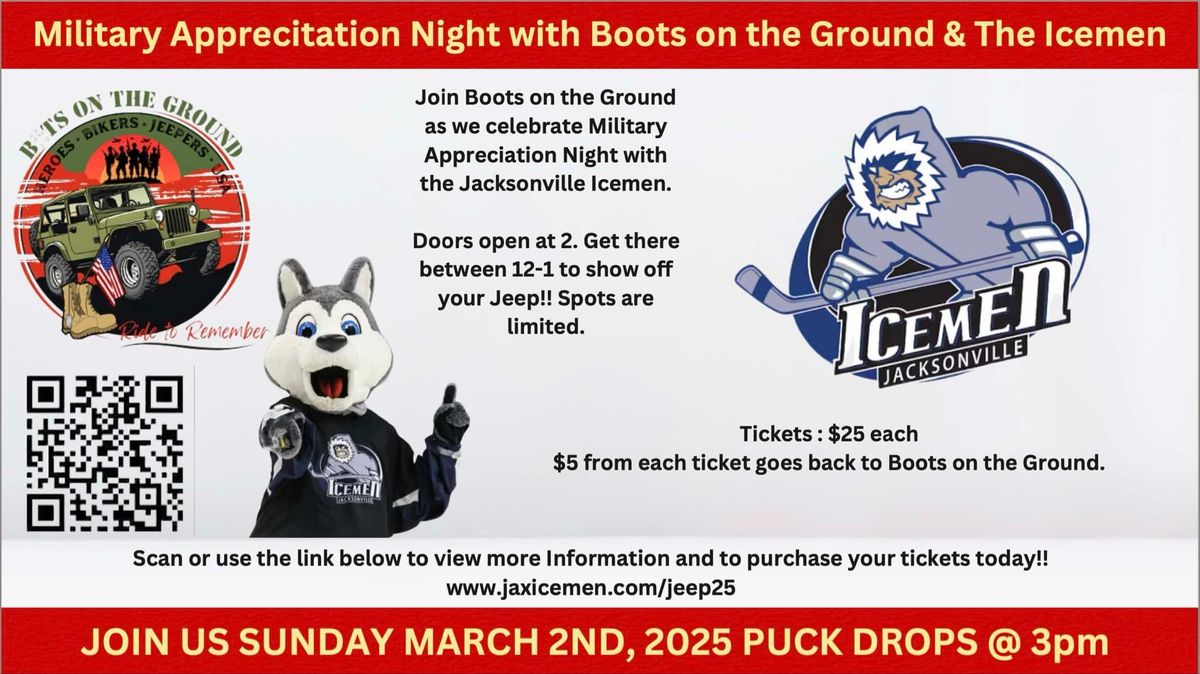 Military Appreciation Night BOTG - ICEMEN