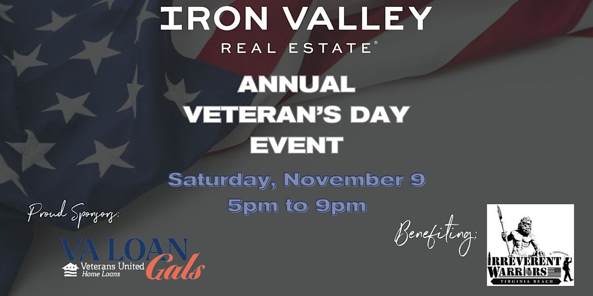 The Red, White and Blue Ball! Iron Valley Real Estate Annual Veteran's Day Event