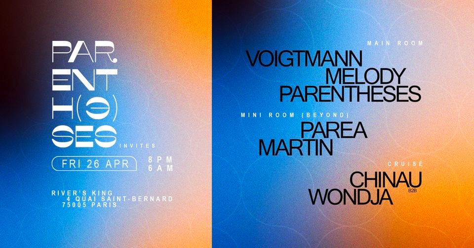 Parenth(e)ses invites Voigtmann, Melody & More