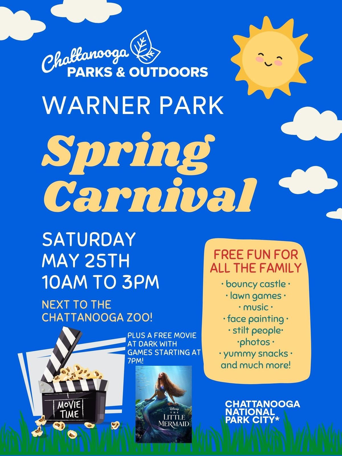 Spring Carnival and Movie Night at Warner Park