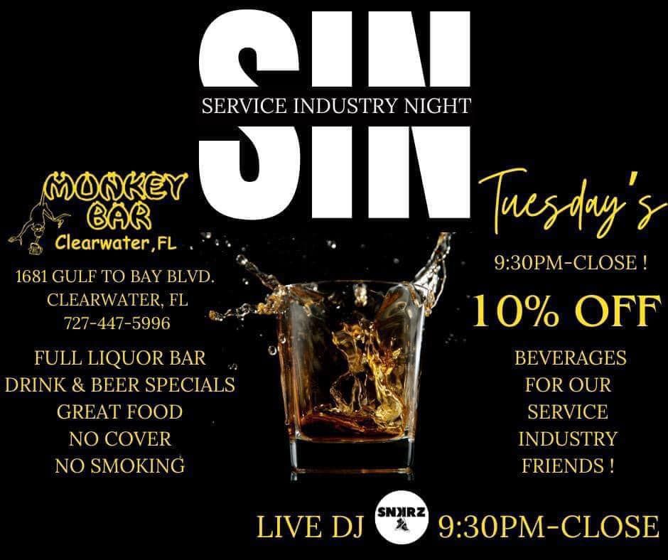 SERVICE INDUSTRY NIGHT WITH DJ SNKRZ