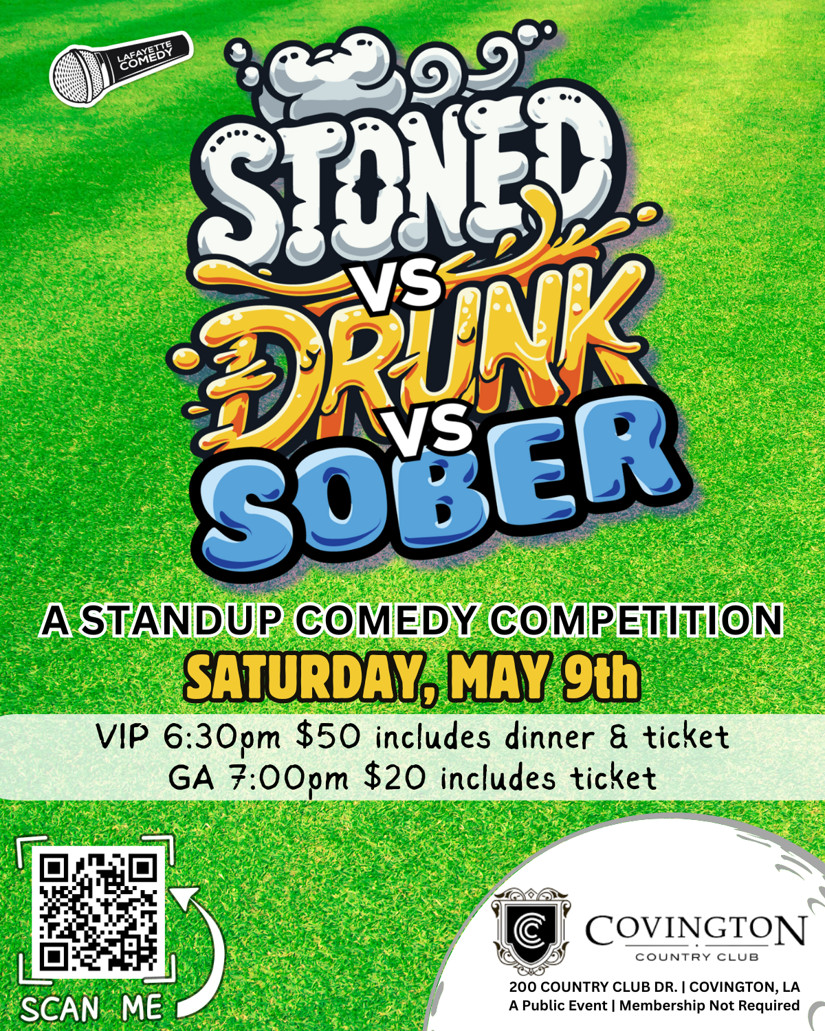Stoned vs Drunk vs Sober - A Standup Comedy Competition at Punch Line Houston