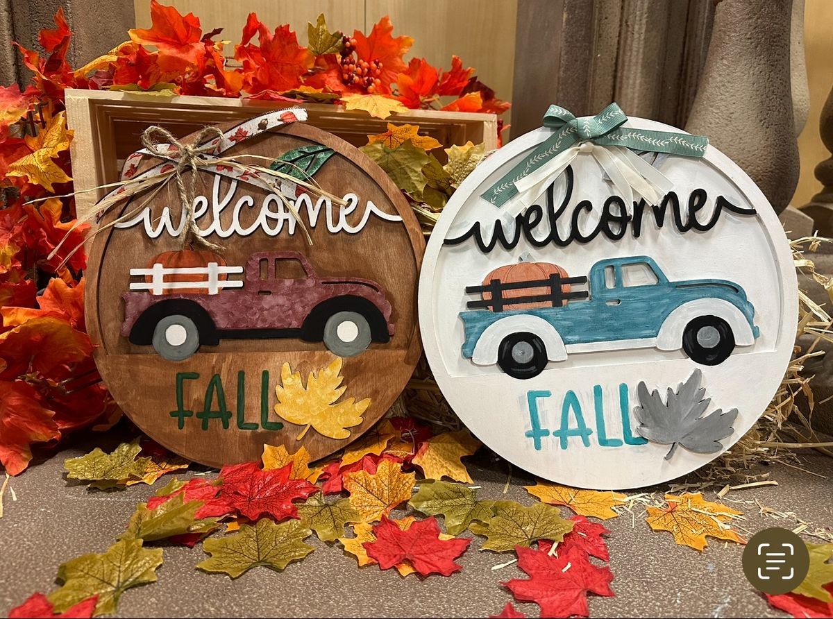 BOGO Fall Wooden Sign - Friends & Family Paint Date