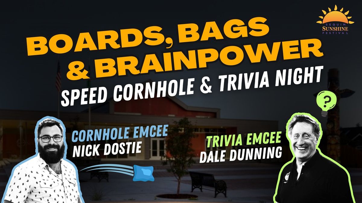 Boards, Bags & Brainpower Speed Cornhold & Trivia Night