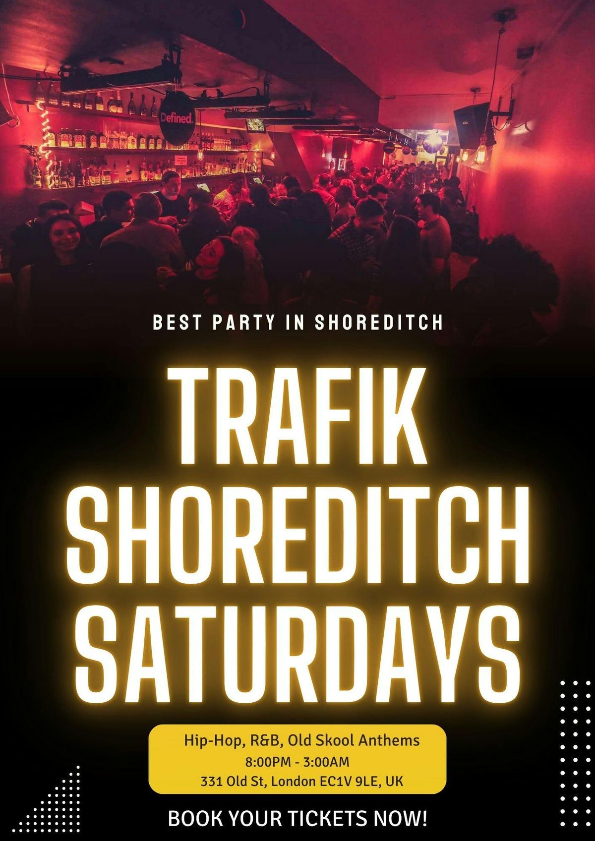 Easter Bank Holiday Party @ Trafik Shoreditch \/\/ Every Saturday \/\/ Party Tunes, Sexy RnB, Commercial 