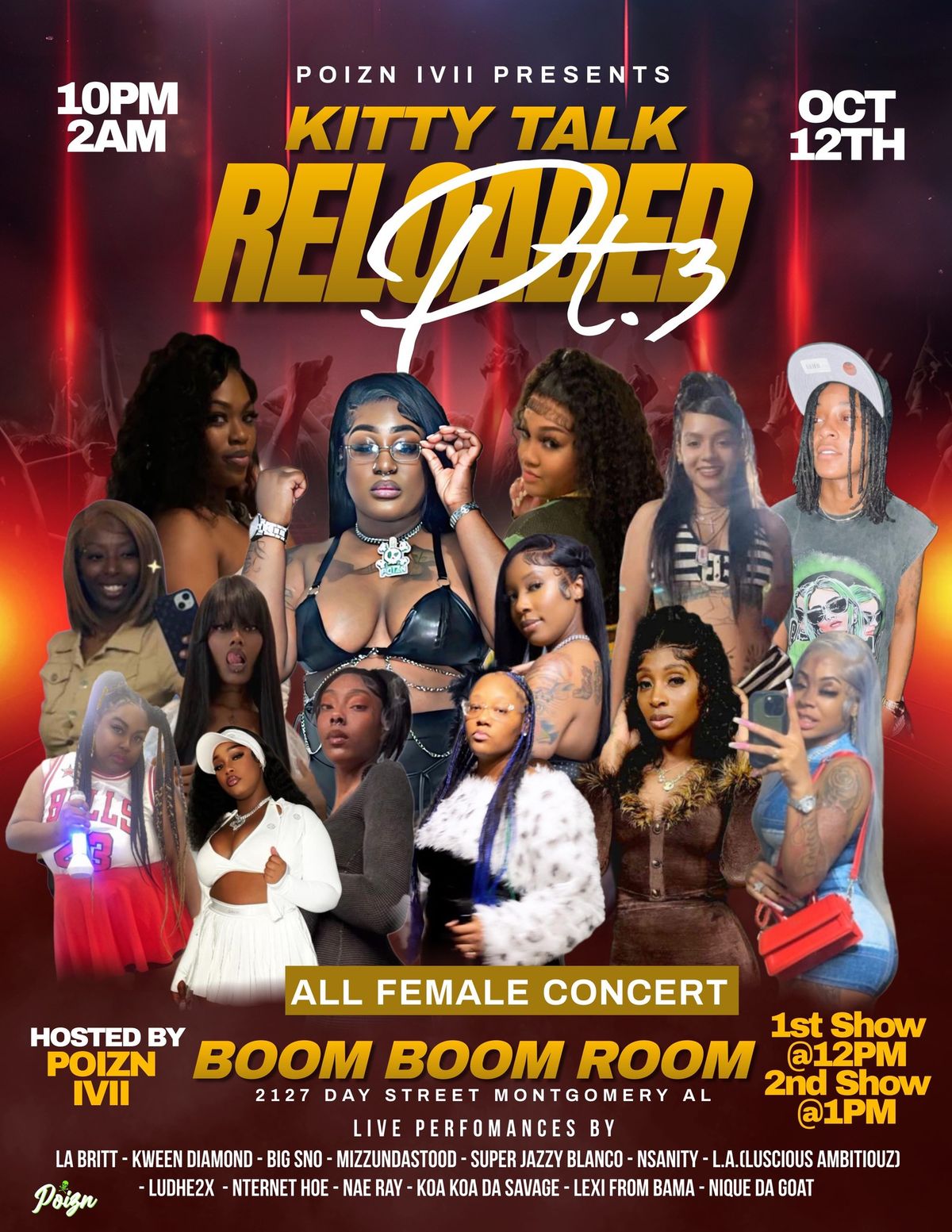 KITTY TALK PT3 RELOADED ALL FEMALE CONCERT