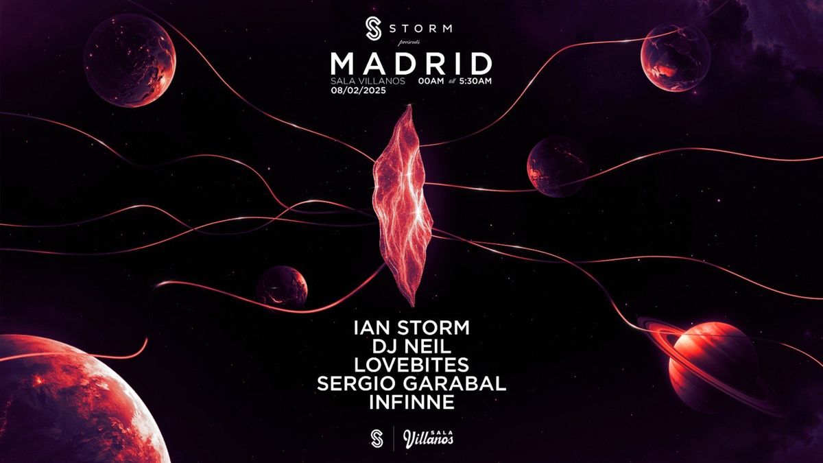 \ud83c\udf2a\ufe0f STORM x Sala Villanos: Madrid Takeover \ud83c\udf2a\ufe0fThe Ultimate House, Trance & Techno Party! \ud83d\ude80\ud83d\udd25