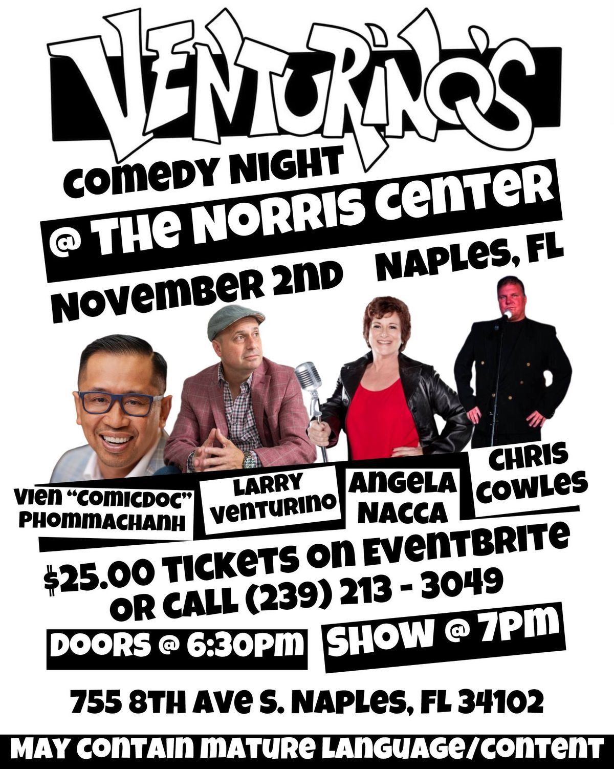 Venturino's Comedy Night at The Norris Center