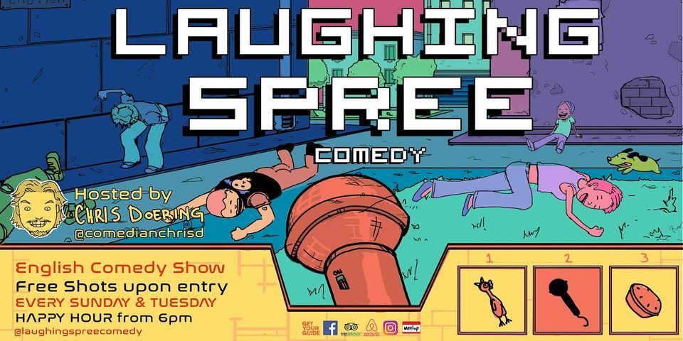 Laughing Spree: English Comedy on a BOAT (FREE SHOTS) 21.04.