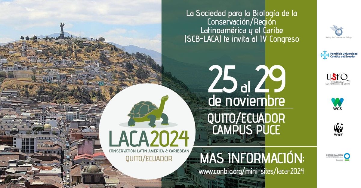  IV Congreso Latinoamericano y del Caribe de Biolog\u00eda para la Conservaci\u00f3n