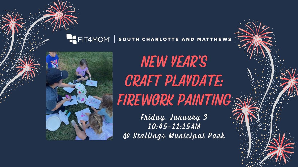 New Year's Craft Playdate | Firework Painting