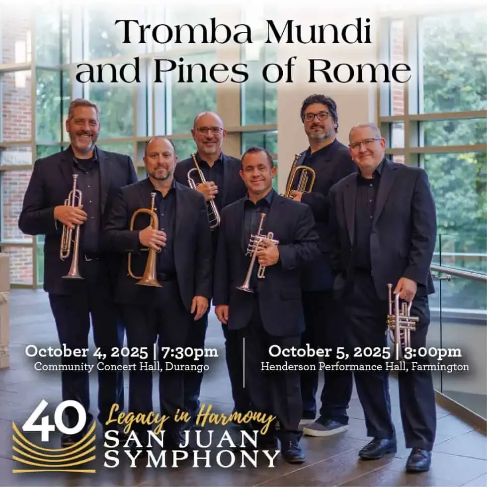 San Juan Symphony Weekend 1 - Tromba Mundi and Pines of Rome at Community Concert Hall at Fort Lewis College