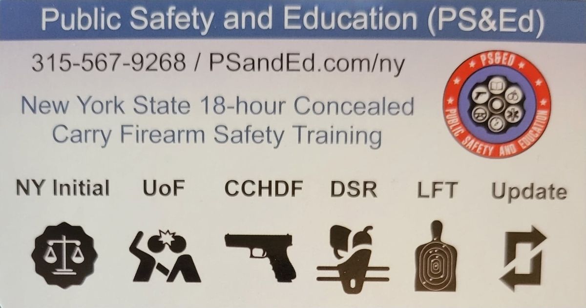 New York State Concealed Carry Firearm Safety Training