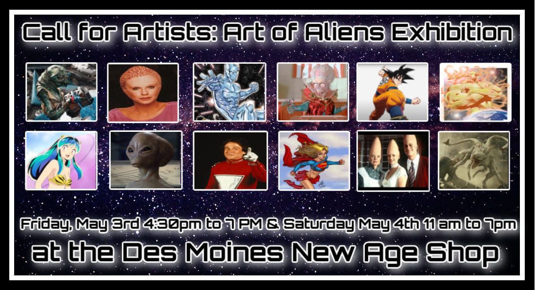 Call for Artists: The Art of Aliens Exhibition 