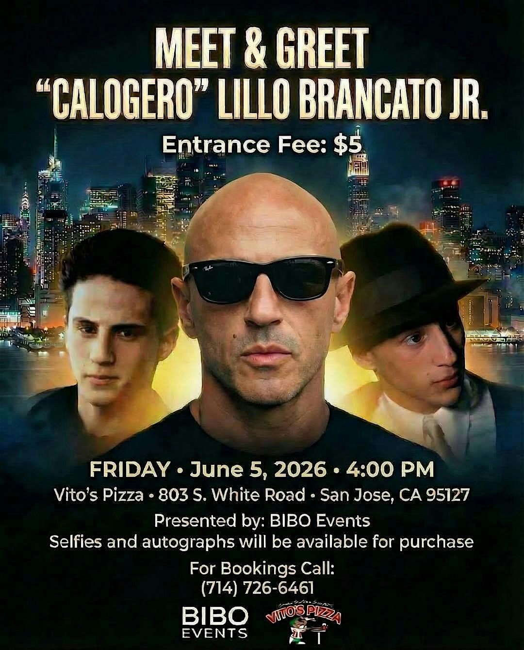 \u201cCalogero\u201d Lillo Brancato comes to Vito\u2019s Pizza