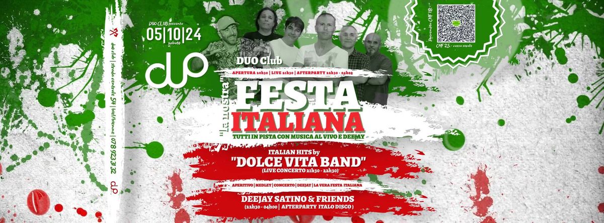 LA FESTA ITALIANA al DUO | Live Band "DOLCE VITA" e Afterparty