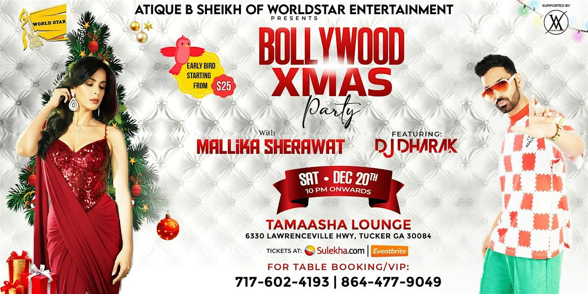 Bollywood Xmas Party in Atlanta, Feat DJ. Dharak and Mallika Sherawat