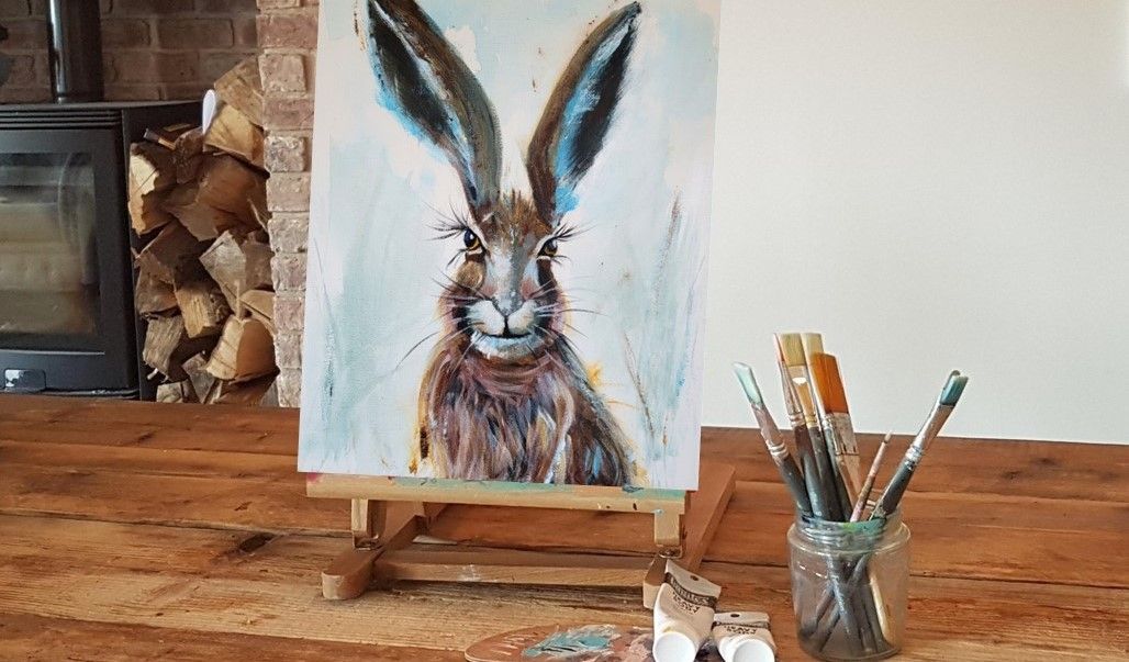 Buzeman Art Acrylic Hare