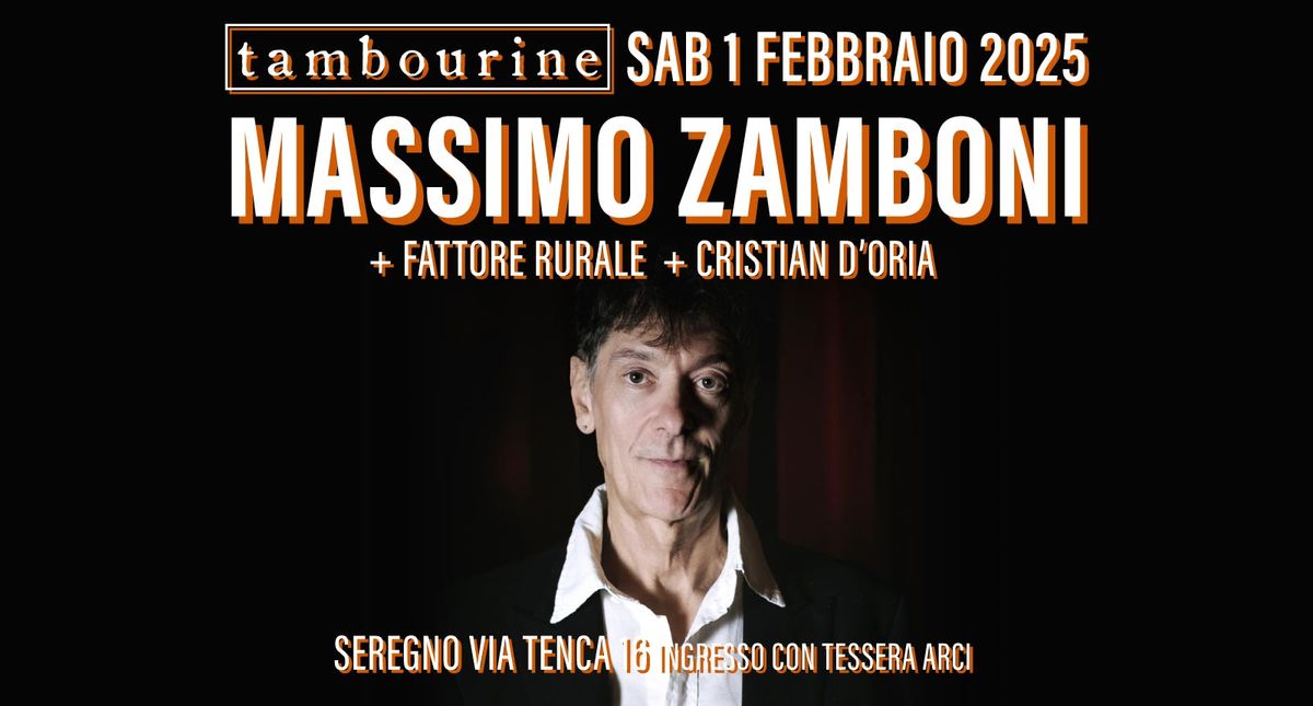 \ud83c\udfa4 MASSIMO ZAMBONI \u2022 TAMBOURINE SEREGNO