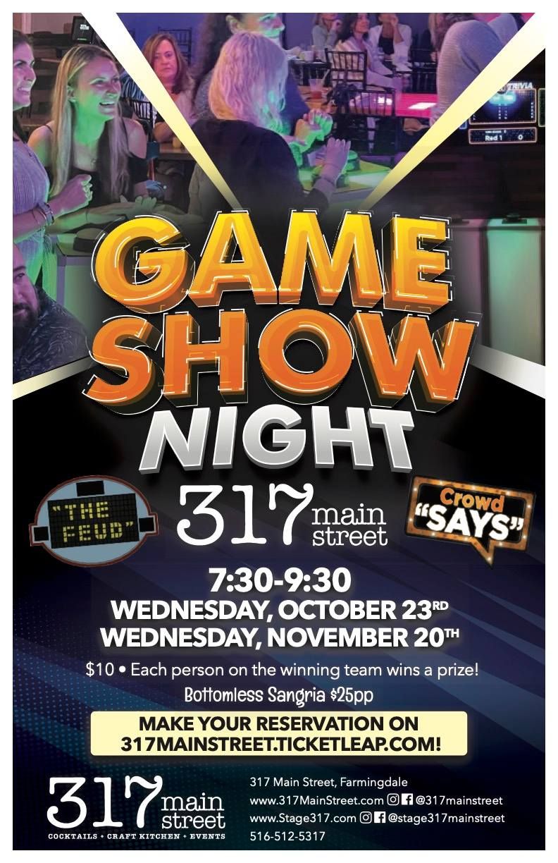 Game Show Night at 317 Main Street