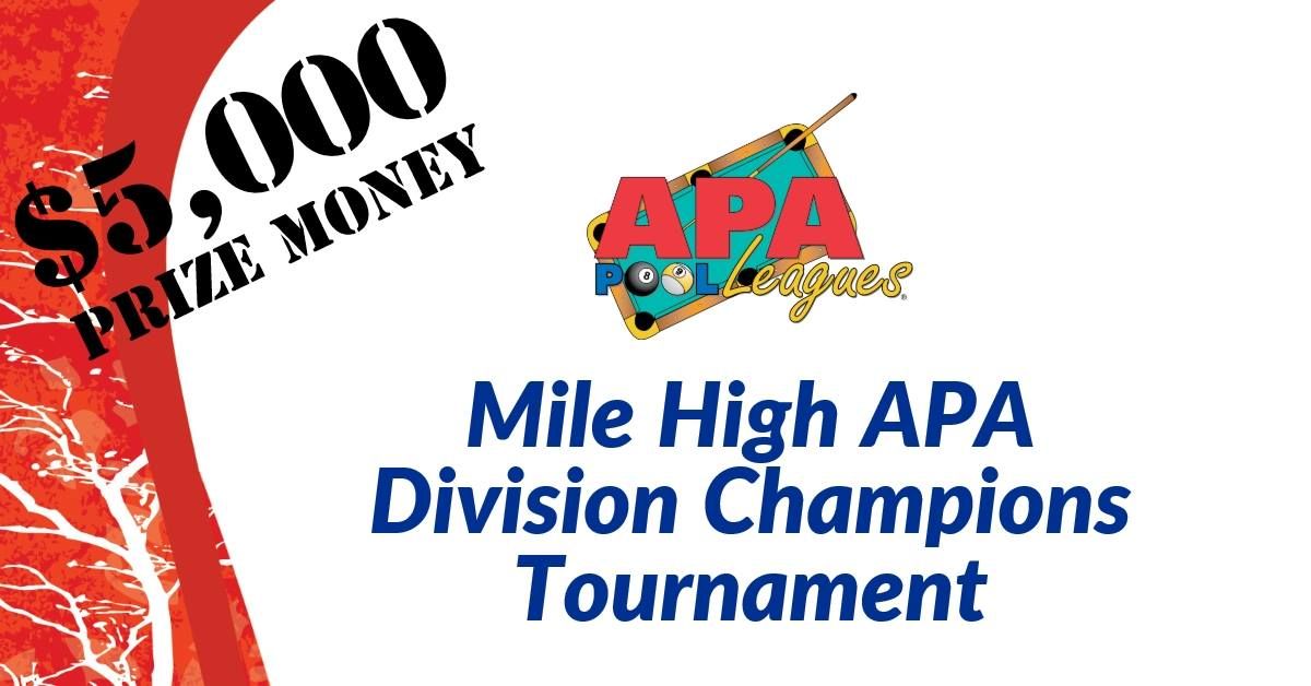 Mile High APA 2024 Summer Session Division Champions Tournament