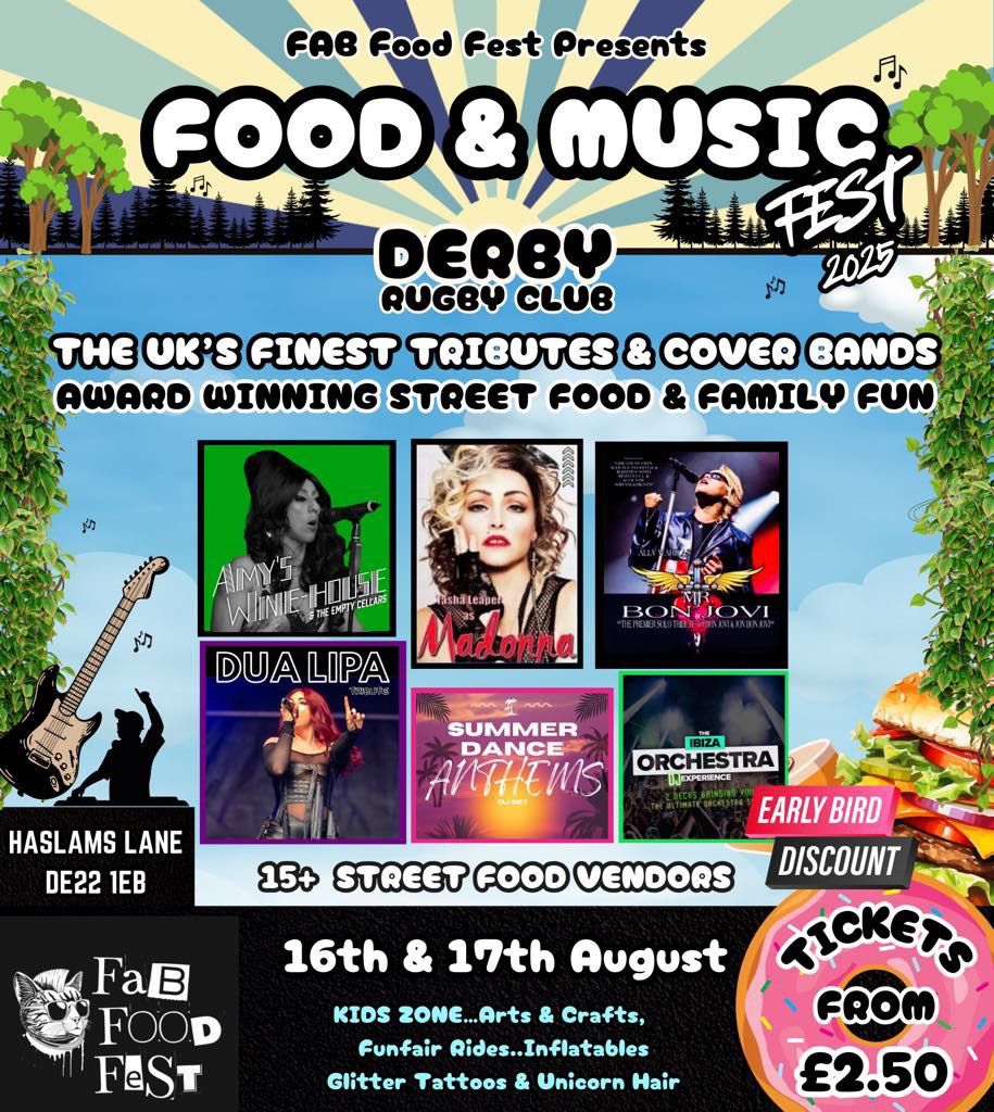 Derby Food & Music Festival 2025