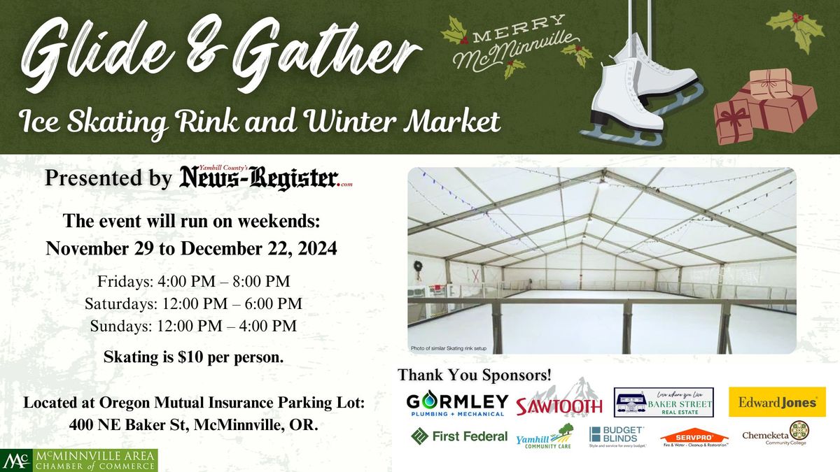 Glide + Gather Ice Skating Rink and Winter Market