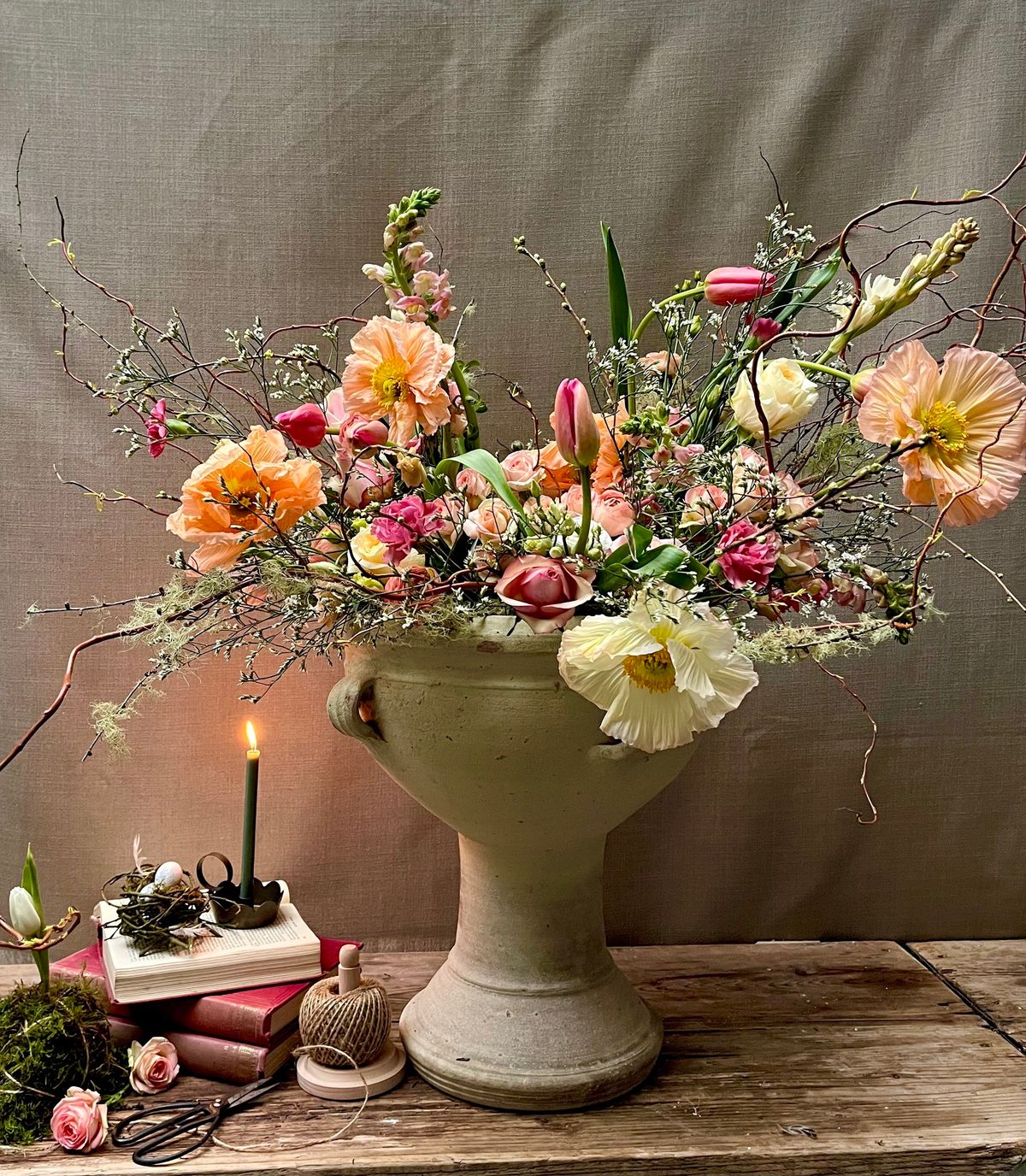 Dutch Masters Inspired Large Scale Statement Urn & Photo Staging Workshop: Friday, July 19th 10-4pm