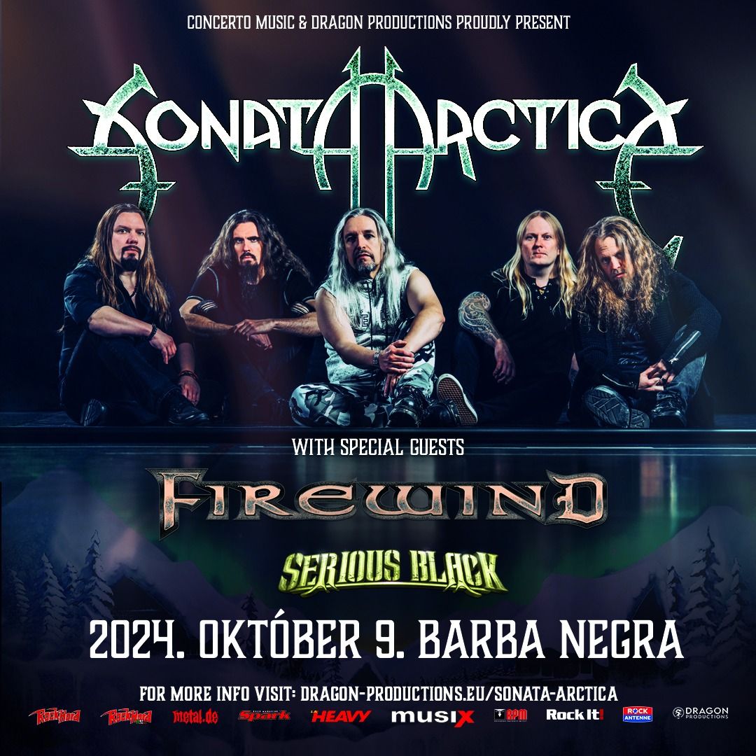 SONATA ARCTICA, Firewind, Serious Black - Budapest