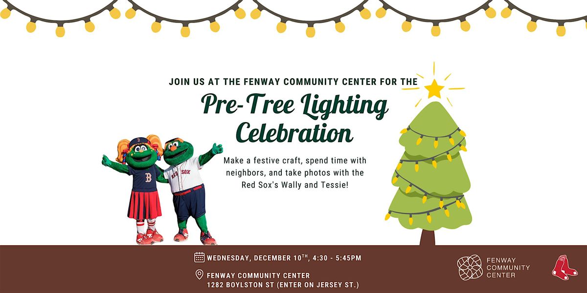 Pre-Fenway Tree Lighting Festivities