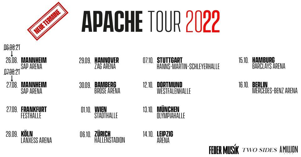 VERLEGT Apache 207 \u2022 Hamburg \u2022 Barclays Arena