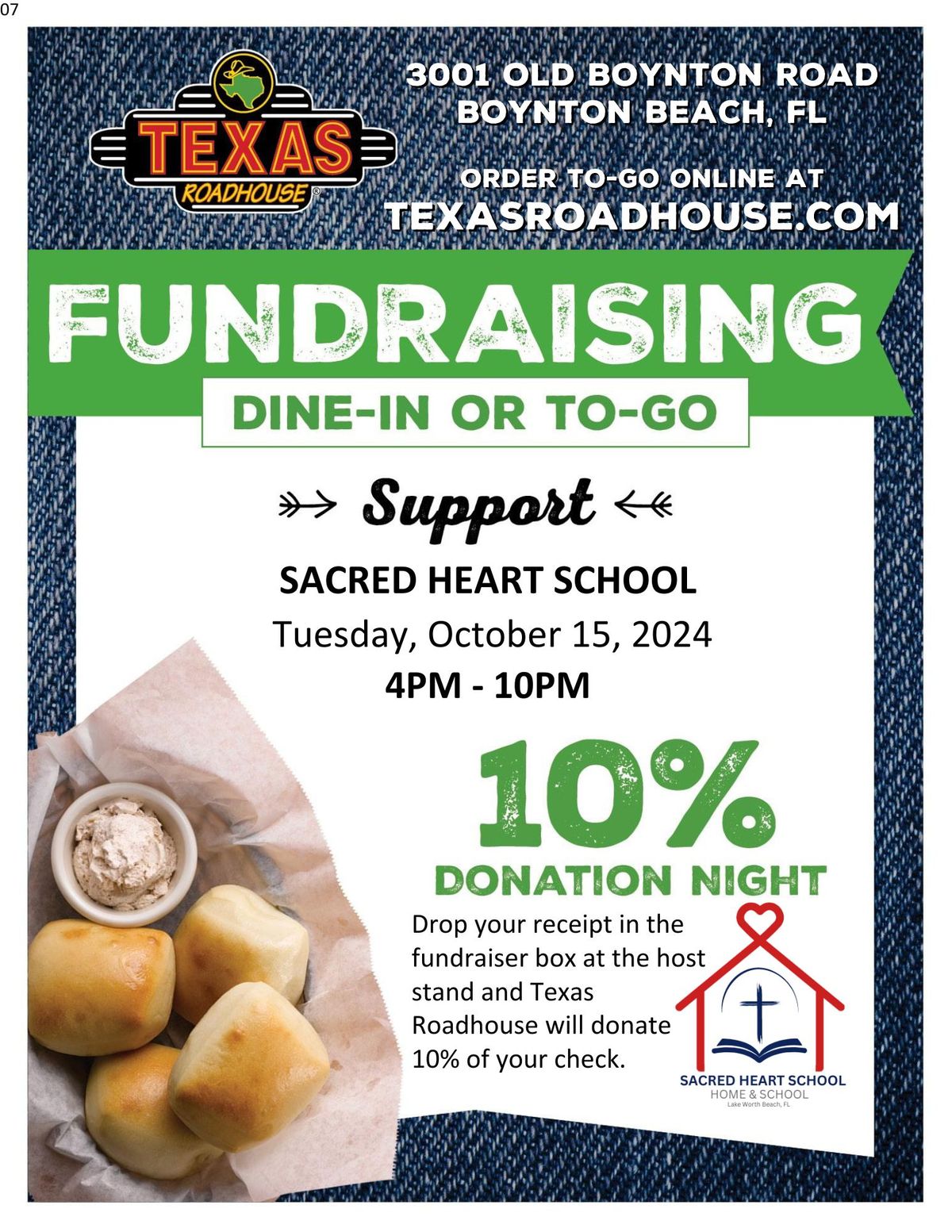 SHS HSA Texas Roadhouse Fundraiser