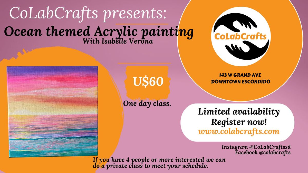 Ocean Themed Acrylic Painting Workshop