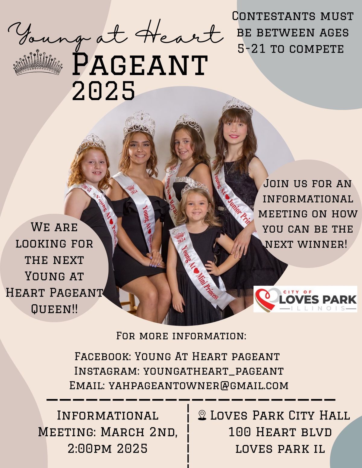 Young At Heart Pageant Information Meeting