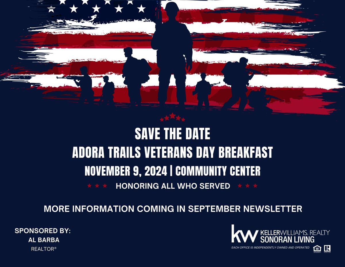 Adora Trails Veterans Day Breakfast