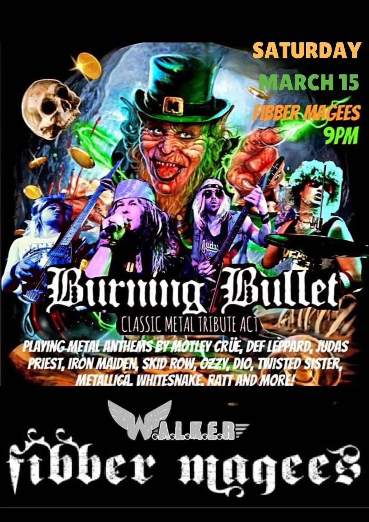 Burning Bullet (Classic Metal Tribute) with WALKER at Fibbers