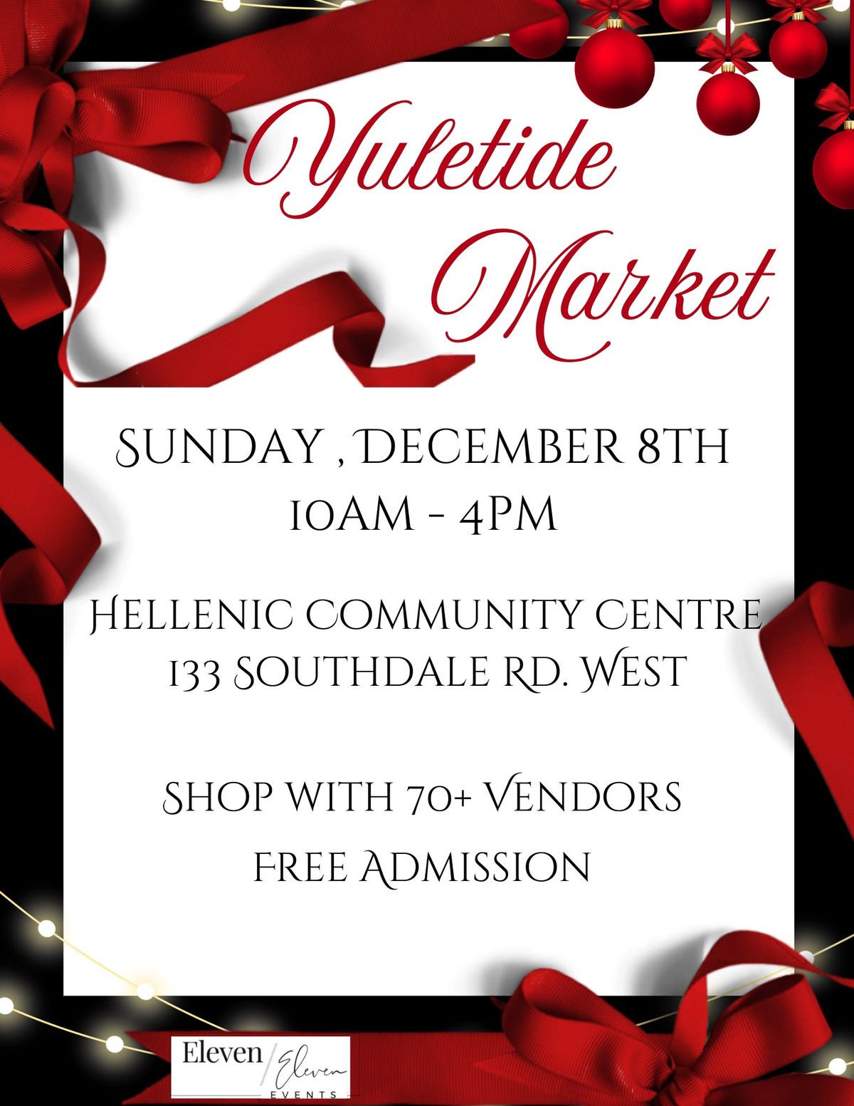 Eleven Eleven Events Yuletide Market 