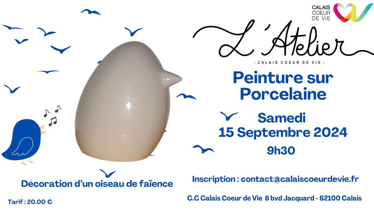 Atelier peinture sur porcelaine