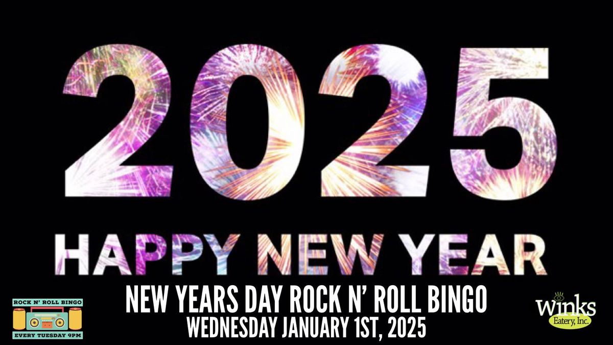 New Year's Day Rock N' Roll Bingo @ Winks Eatery