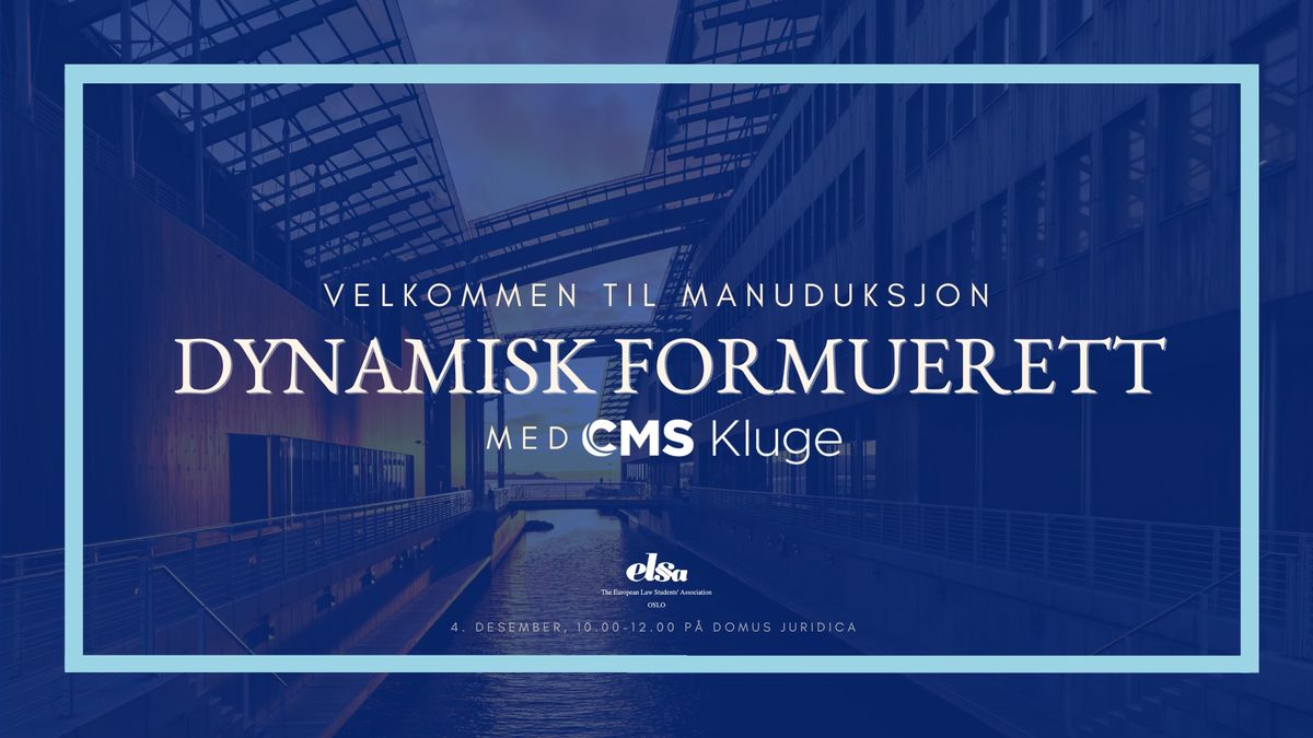 Manuduksjon: Dynamisk formuerett (JUS3213)