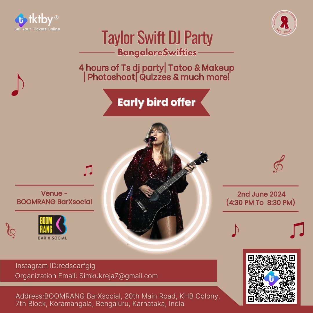 Bangalore Swifties a Taylor Swift DJ Party