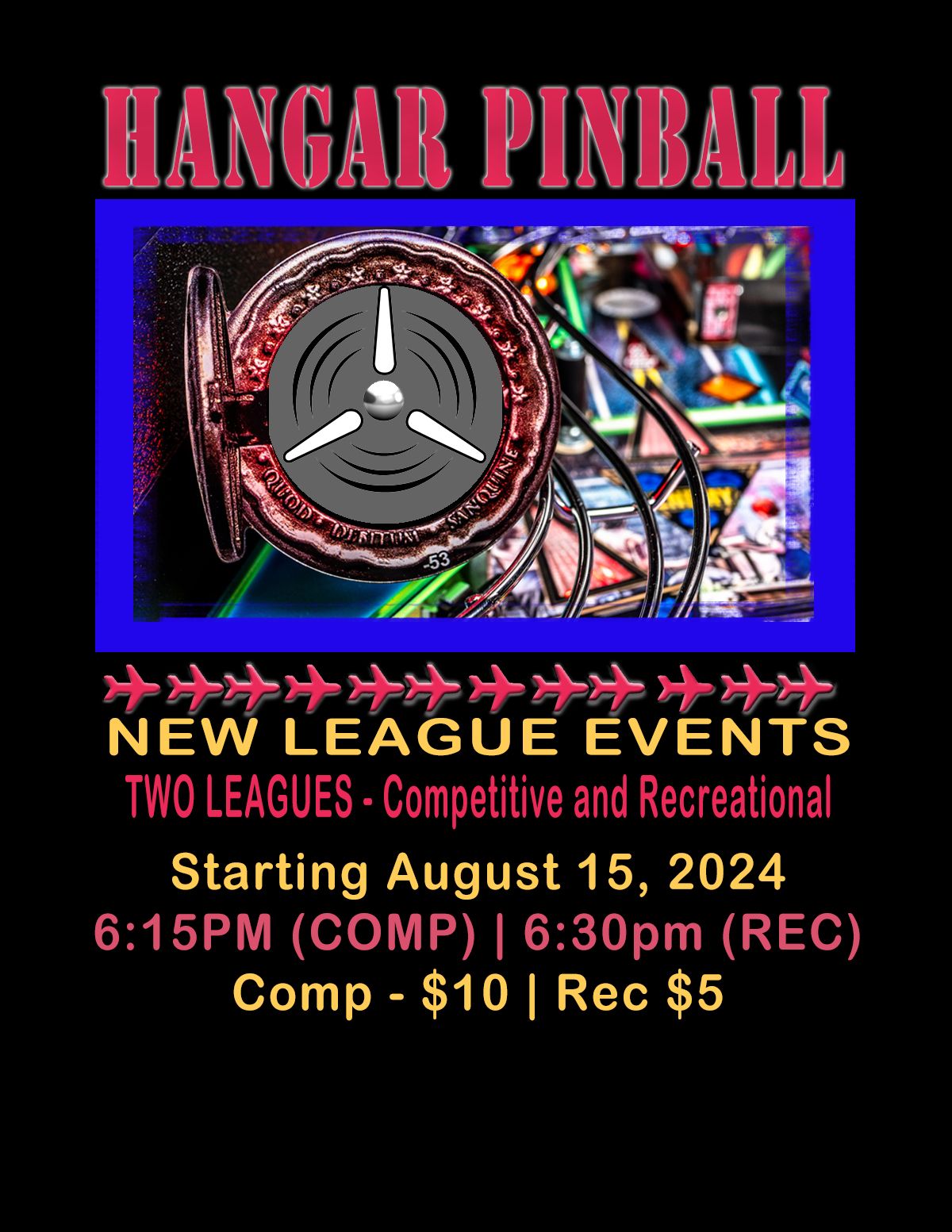 Hangar Pinball's Max Matchplay Leagues