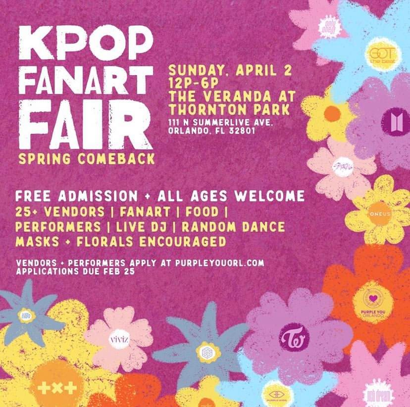 KPOP FAN ART FAIR PERFORMANCE, Veranda Thornton Park, Orlando, 2 April 2023