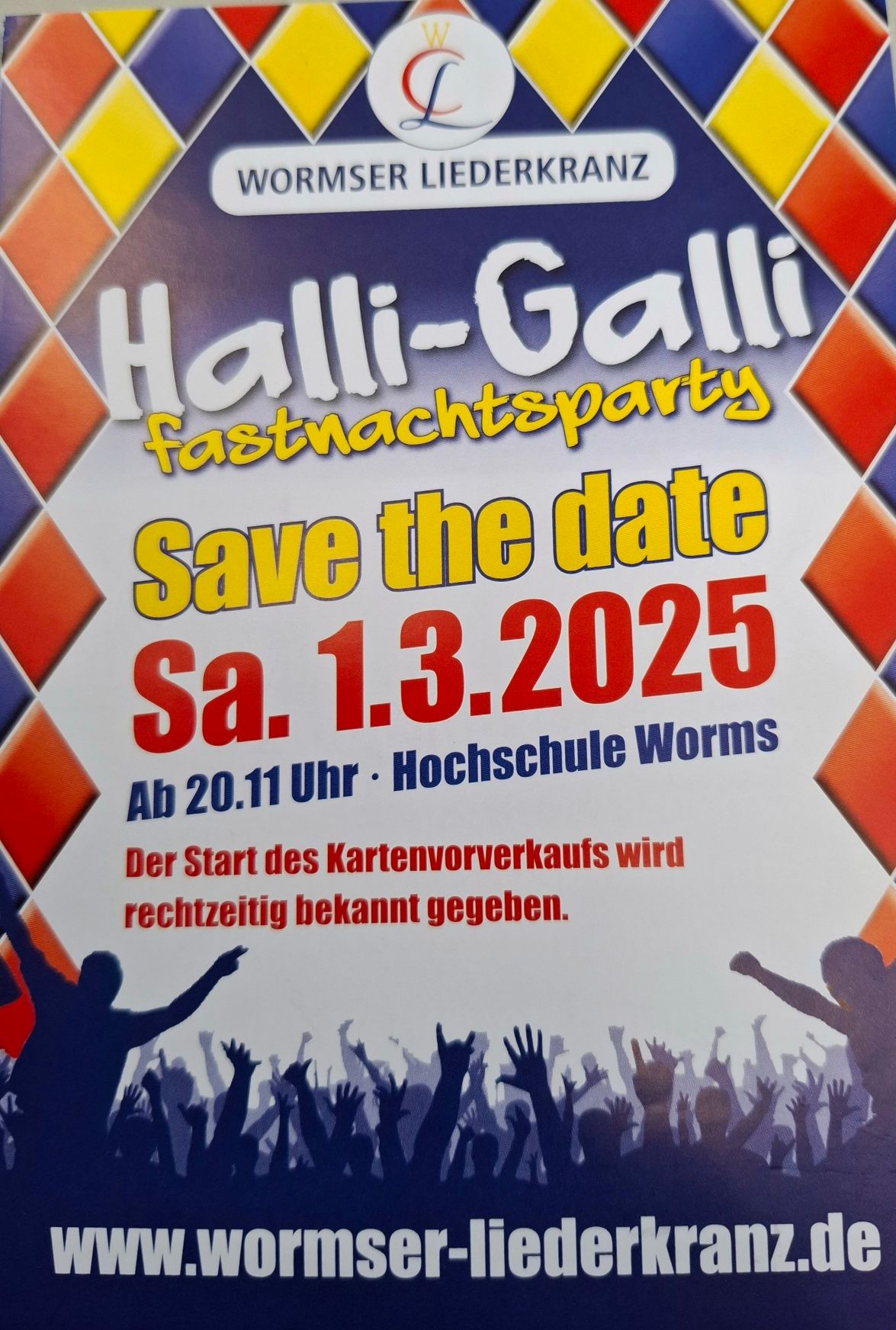 HALLI GALLI FASTNACHTSPARTY WORMSER LIEDERKRANZ 1875 e.V.