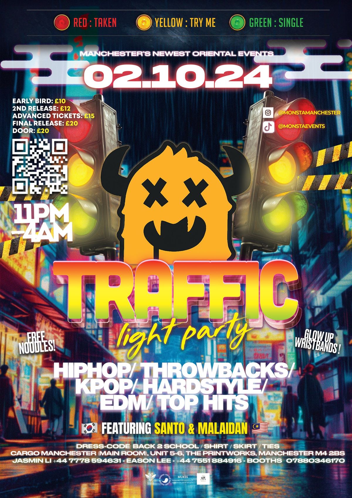 Monsta Manchester 'Traffic Light Back2School Party'