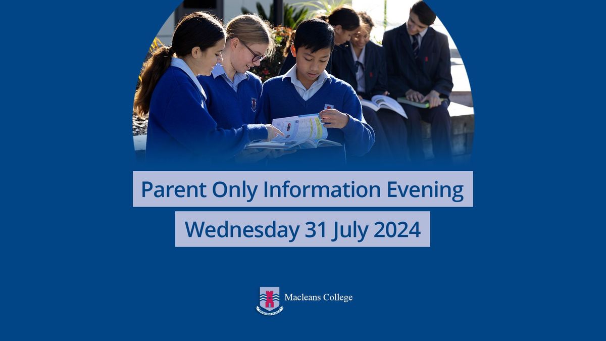Parent Only Information Evening