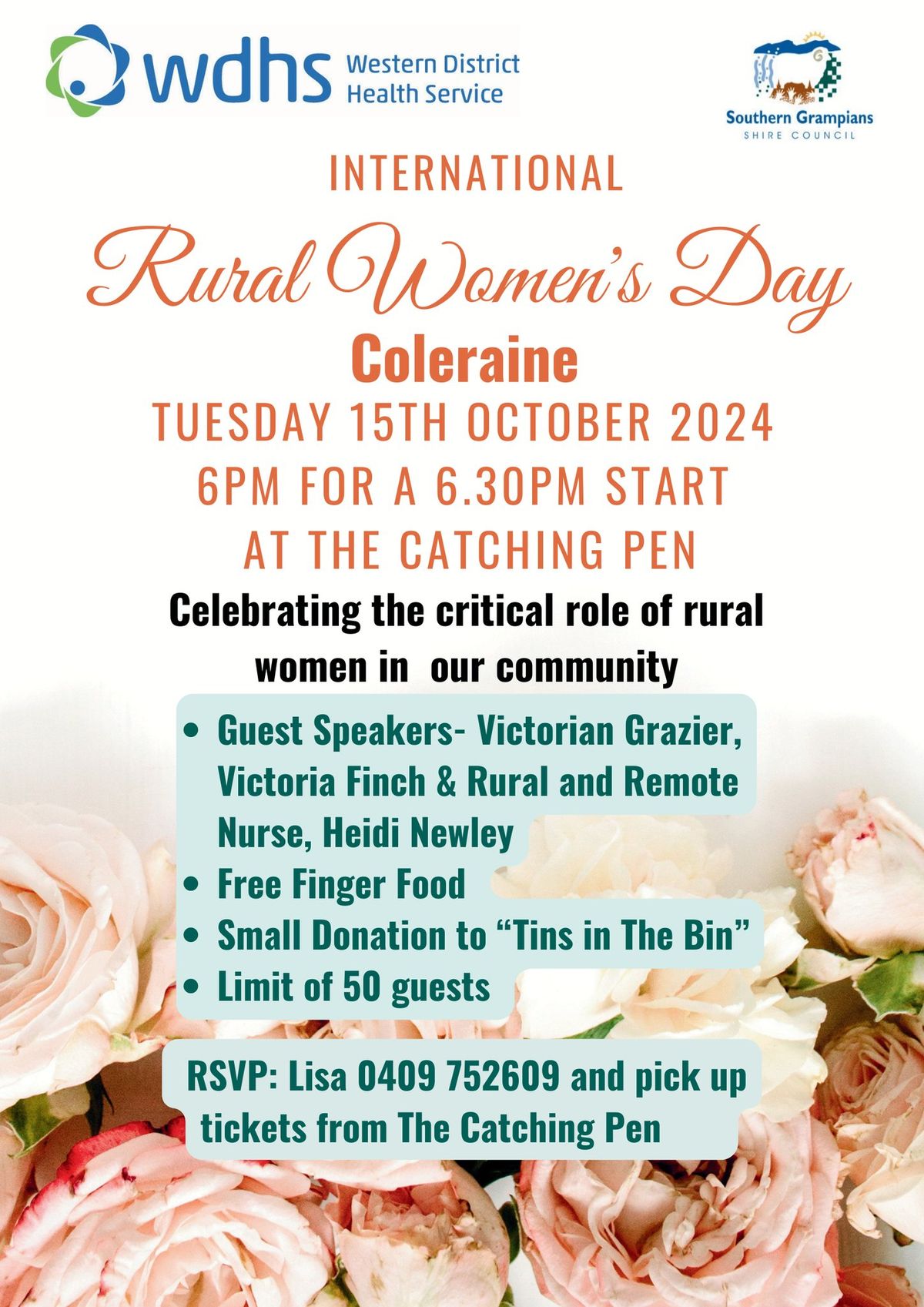 WDHS International Rural Women's Day Celebration - Coleraine