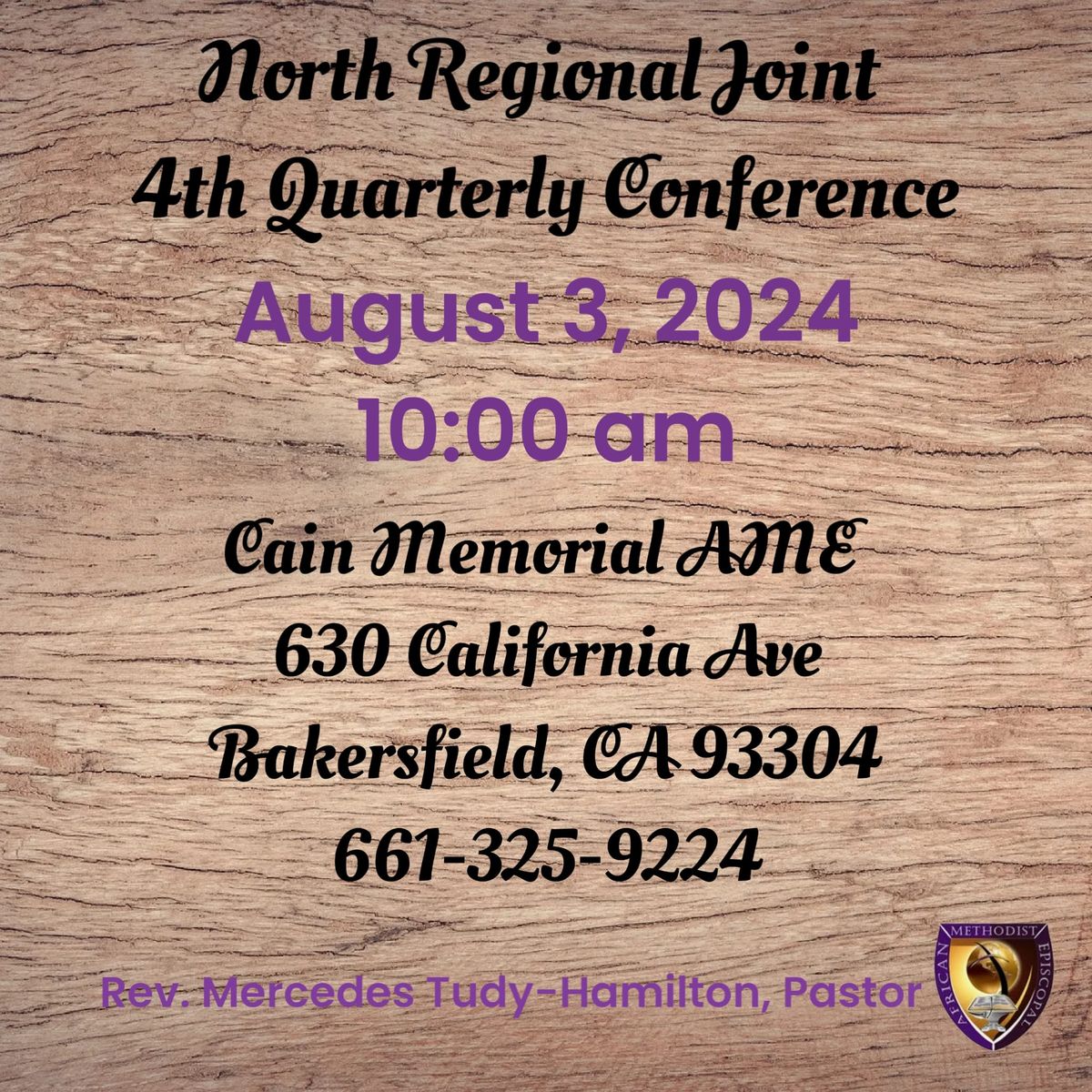 North Regional Joint 4th Quarterly Conference 