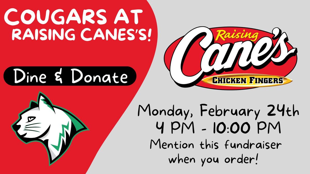 February Dine & Donate - Raising Canes